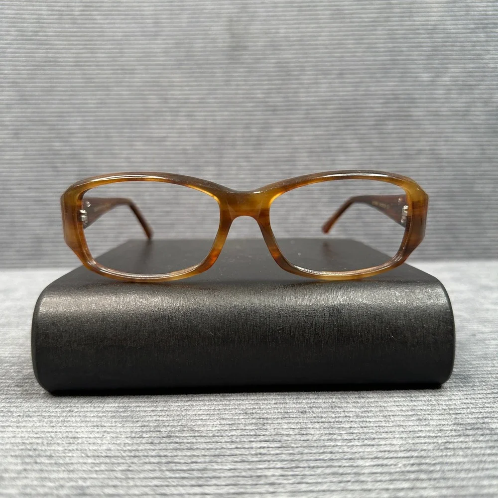 Elizabeth Arden‎ EA 5168-1 Brown Tortoise Rectangular Y2K Eyeglasses Frames 54mm